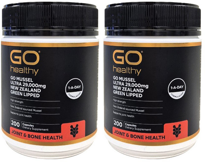 고헬씨 뉴질랜드 고함량 초록입홍합 울트라 29000mg 200캡슐 2개 신제품 그린머슬, 200정