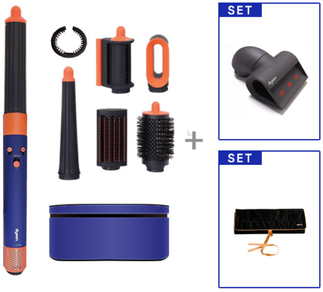 [국내정품/AS가능] 다이슨 에어랩 i.d 아이디 멀티 스타일러 앤 드라이어 (빈카블루/토파즈) + 블레이드 콘센트레이터 + 정품 파우치 특별구성 HV