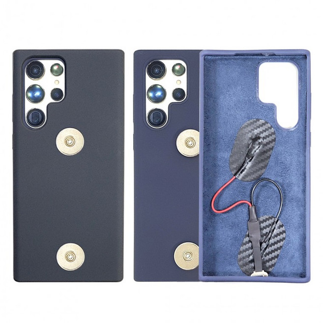 인씨네 오토바이 배달대행 지문 스크레치 기스방지 실리콘 슬림 초강력 방탄 자석충전 범퍼케이스, 상세페이지 참조, 갤럭시 A54 5G (A546)_스톤