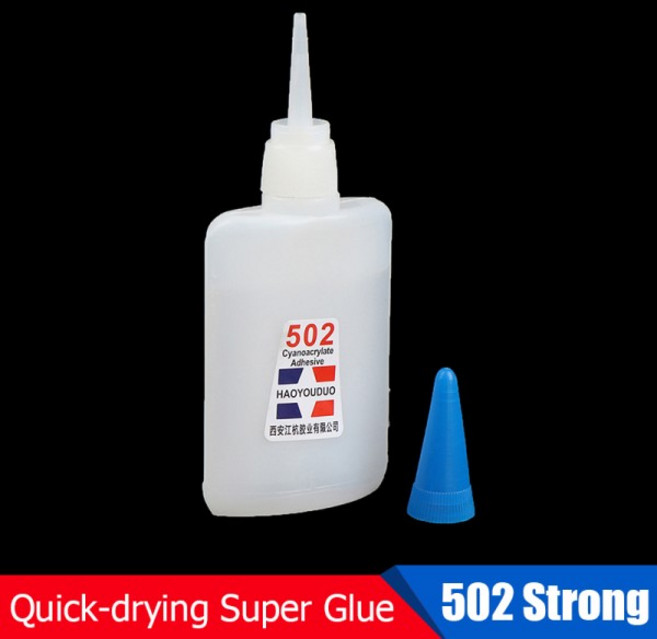 40ml 빠른 건조 슈퍼 접착제 502 인스턴트 강력한 범용 장난감 공예 신발 종이 나무 액세서리 용품, 1개