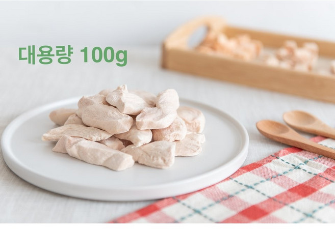 동결건조 닭가슴 순살 100g, 1개