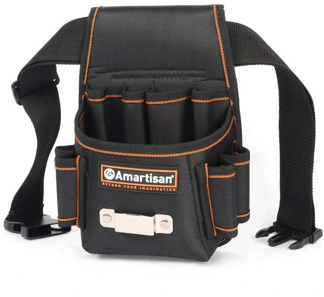 공구PXJ 다용도 수납주머니 휴대용 공구가방 공구벨트 허리공구가방, 1개
