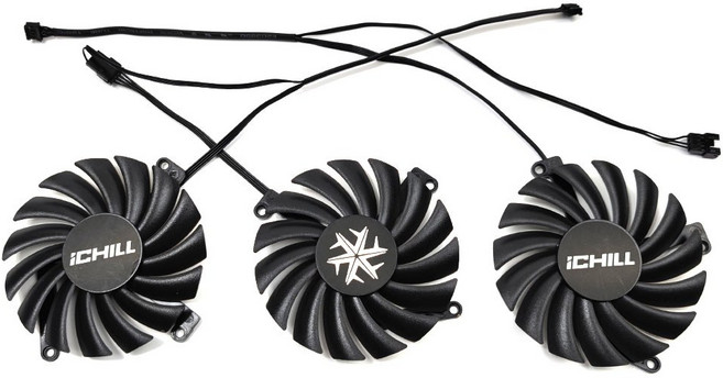 호환 3팬/1SET CF-12915S RTX 3080 ICHILL X4 GPU 팬 INNO3D TI 비디오 카드 냉각 팬용, 02 FAN-A, 02 FAN-A