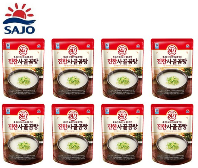 [사조대림] 247 진한사골곰탕 500g, 8개