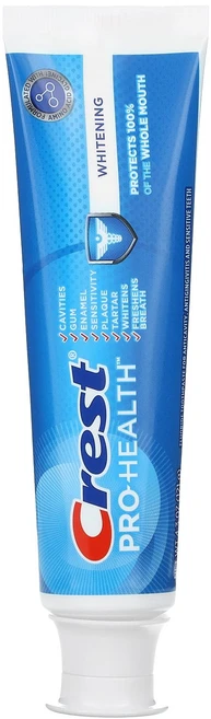 특별한효과 Crest Pro Health 불소 치약 미백 121g(4.3oz) 곧일시품절됩니다 - 쿠팡