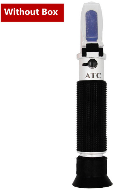 당도측정기 휴대용 설탕 굴절계 꿀 과일 용액 브릭스 0 20 광학 농도 ATC 포함 측정기, 1개