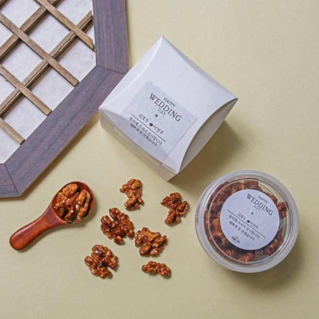 호두정과 호두강정 답례품 결혼식 단체선물, 65g, 1개