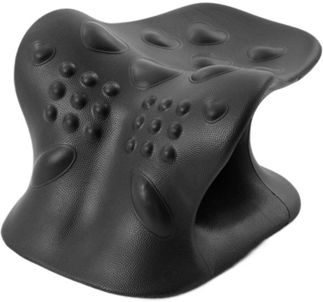 벤디고 경추 스트레칭 베개 신형 거북목 넥스트레쳐 일자목, 1개, 블랙