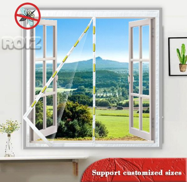 방충망 자석 현관 자동 모기차단 벌레차단 출입문 간편설치 자기 접착식 스크린 그물 보이지 않는 모기장 맞춤형 모기 방지 창, 67)height90cm