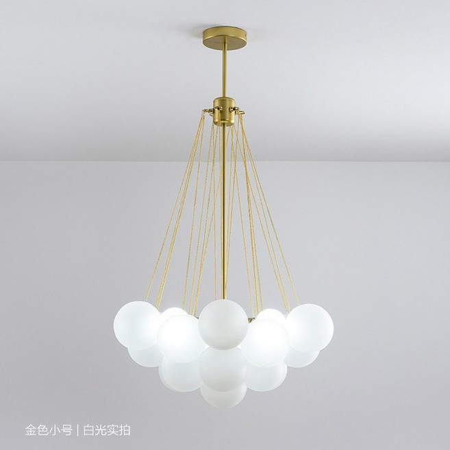 버블 식탁등 거실 펜던트 2P Atype 1 펜던트램프 디자인 심플 secto, 골드19볼 D40CM 삼색광증정