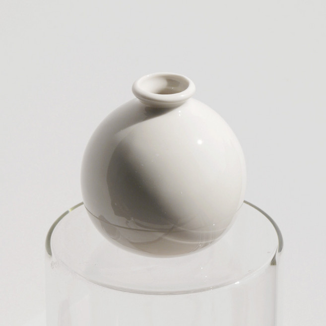 올라운드 미니 세라믹 화병, 화이트