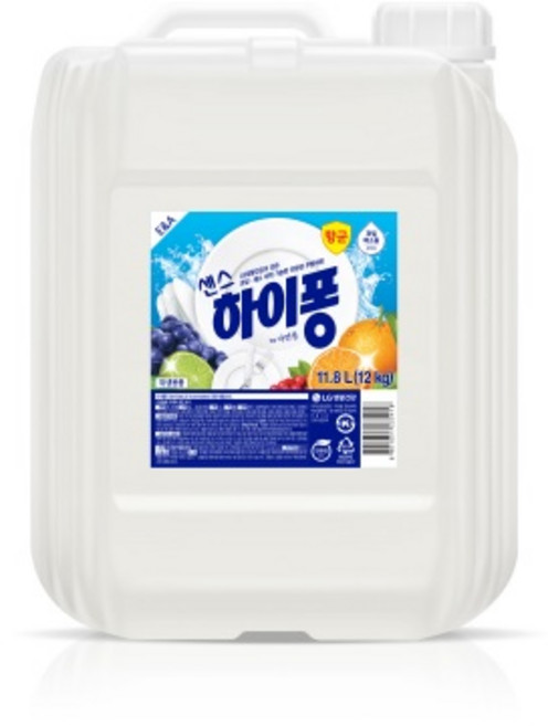 엘지 하이퐁 친환경 항균 주방세제 대용량, 1개, 12kg