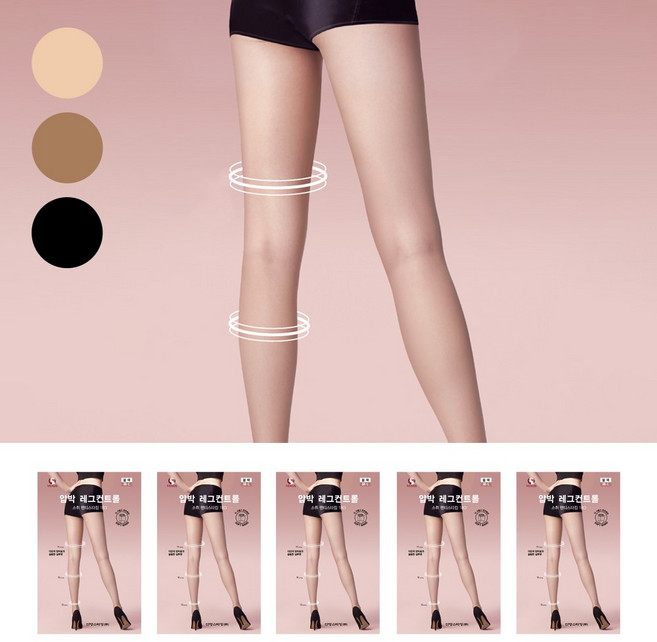 비너스 18D 단계별 압박 팬티 스타킹 5매