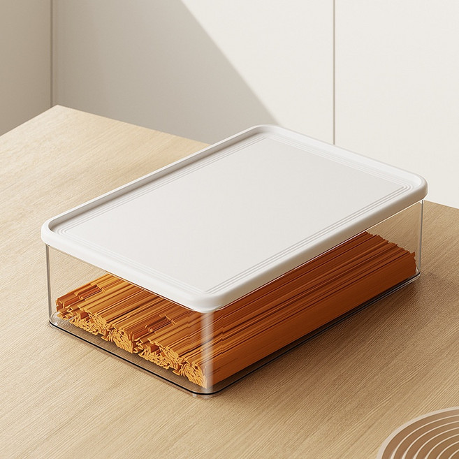 냉장고 냉동실 보관 정리 용기 4.5L 휘어지는 냉동실 정리용기 냉장고 정리 트레이 냉장고정리함 냉장고정리용기 냉동실정리용기 보관용기 냉장고정리 정리용기 냉장고용기 채, 4.5L 화이트, 1개