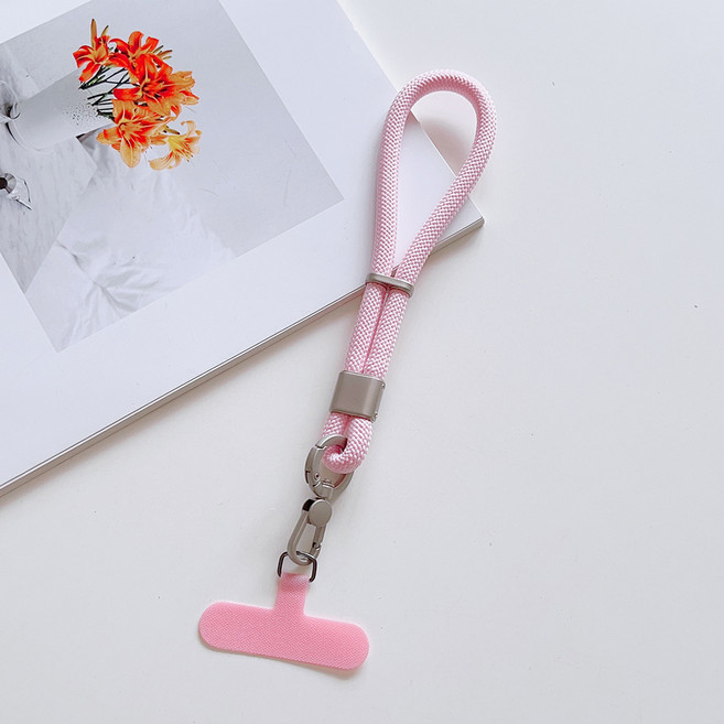 허니코코 튼튼한 로프 핸드폰 손목 스트랩 ( 전기종 호환 가능), 1개, 핑크