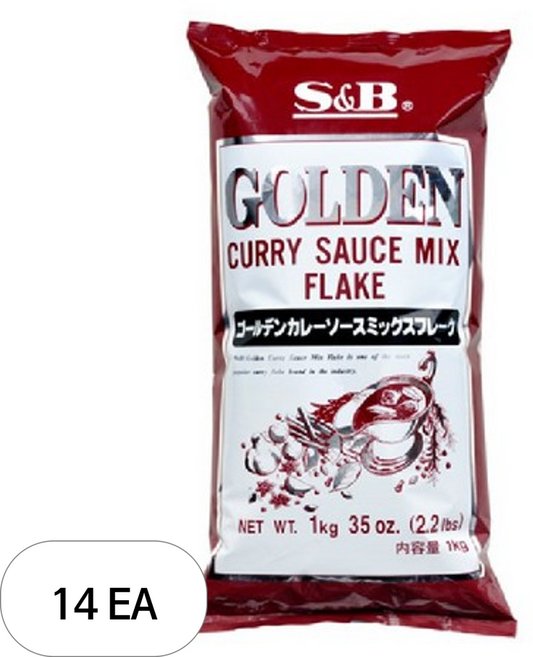 에스앤비 에스비 골든카레 분말, 1kg, 14개