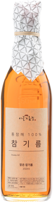 시골기름집 맑은 참기름 들기름, 1개, 350ml