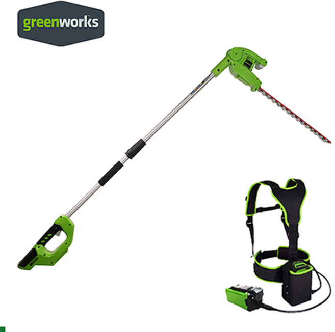 그린웍스 장대전정기 40v 고지전정기 고지트리머 충전 전동트리머 양날전정기, 본체+배터리벨트, 1개