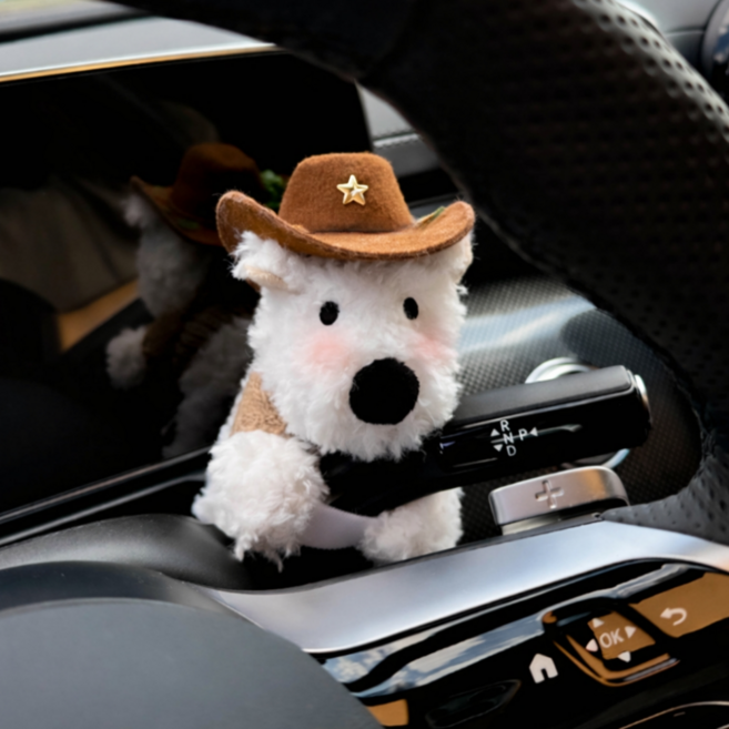 한비몰 감성가득 귀여운 와이퍼 깜빡이 인형, 1개, 카우보이