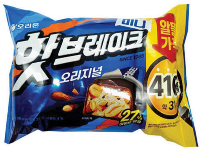 오리온 핫브레이크미니 416g x1 무, 단일, 455g, 1개