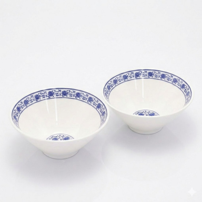 라이프초이스 청중화 깊은 면기 짬뽕 떡국 칼국수 그릇 2P, 1개, 중청