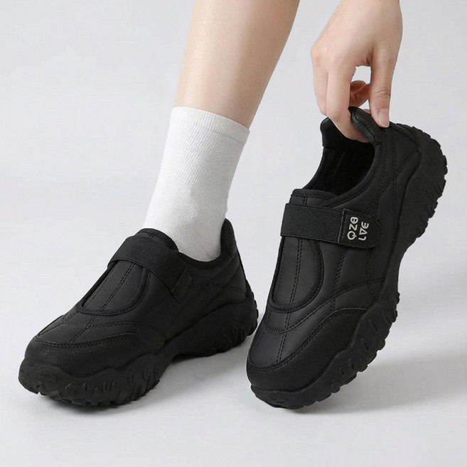 Modern Fashion 여성 벨크로 발편한 운동화 통굽 신발 AD68