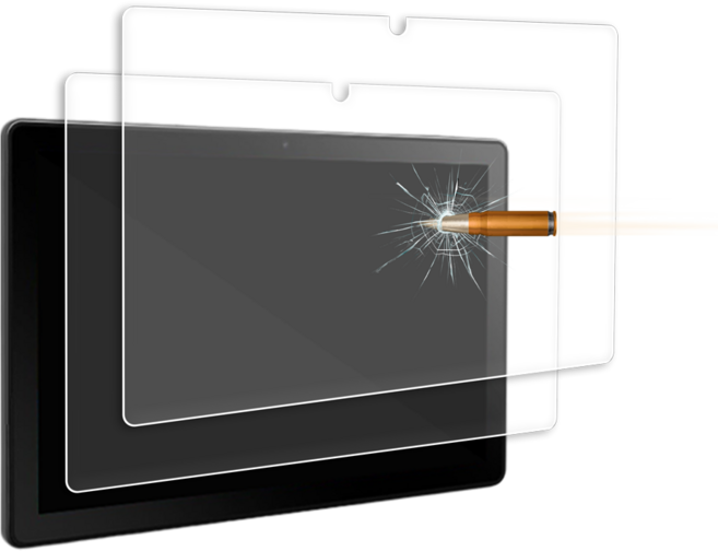 A10 PRO 10.1인치 액정강화 9H 방탄유리 필름 2매