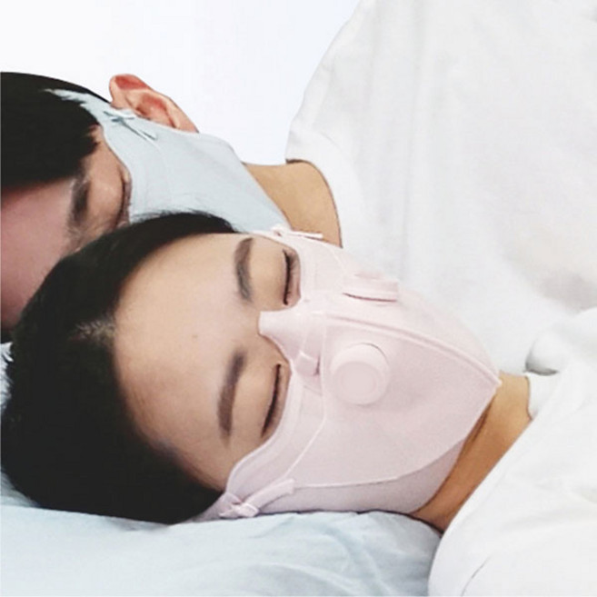 수면마스크 입마름 꿀잠 굿잠 바른호흡으로 숙면유도 숨플러스, 1개, 남자작은얼굴-아이보리M