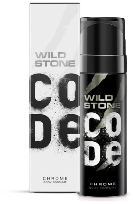 WILD STONE CODE Chrome Long Lasting No Gas Body Perfume For Men, 1개, 150ml - 쿠팡