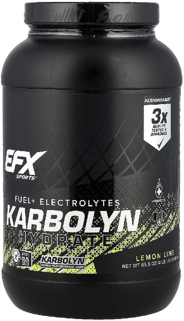EFX Sports Karbolyn 하이드레이트 레몬 라임 1856g(4lb 15oz), 1개, 1.856kg - 쿠팡