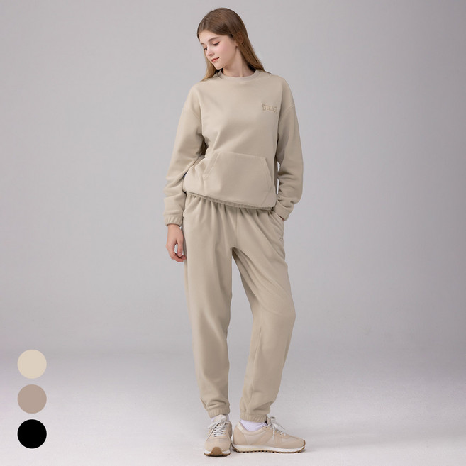 에버라스트 여성 플리스 트레이닝 세트 운동복 져지