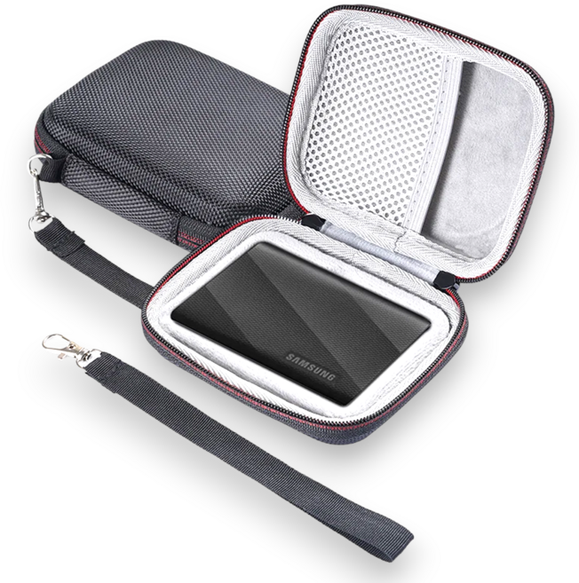 삼성 SSD T9 전용 하드쉘 EVA 케이스, BLACK, 1개