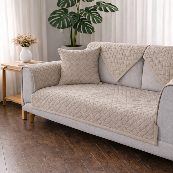 마레인 순면 소파패드 논슬립 쇼파매트 덮개