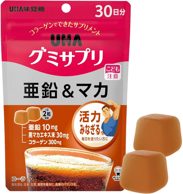 유하미카쿠토 서프리 아연 10mg & 마카 30mg 콜라맛 구미, 1개, 60정