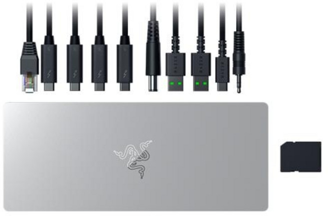 (RAZER) (레이저코리아) 썬더볼트5 독 머큐리 (USB허브/도킹/10포트/도킹/멀티포트) ▶ (유전원/C타입) ◀, 1개