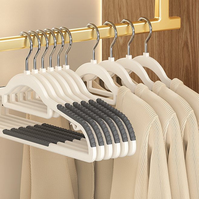 뉴에잇 논슬립 어깨뿔방지 옷걸이, 그레이, 10개