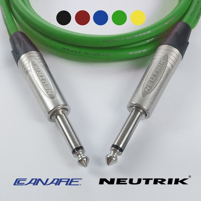 카나레 뉴트릭 기타 케이블 L-2T2S 1m - 30m 스피커 앰프 키보드 오디오인터페이스 마이크 TS 55 베이스 NP2X MGC-151, 그린