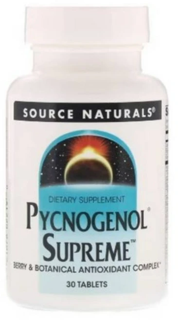 소스내츄럴스 피크노제놀 슈프림 타블렛, 30정, 1개 - 쿠팡