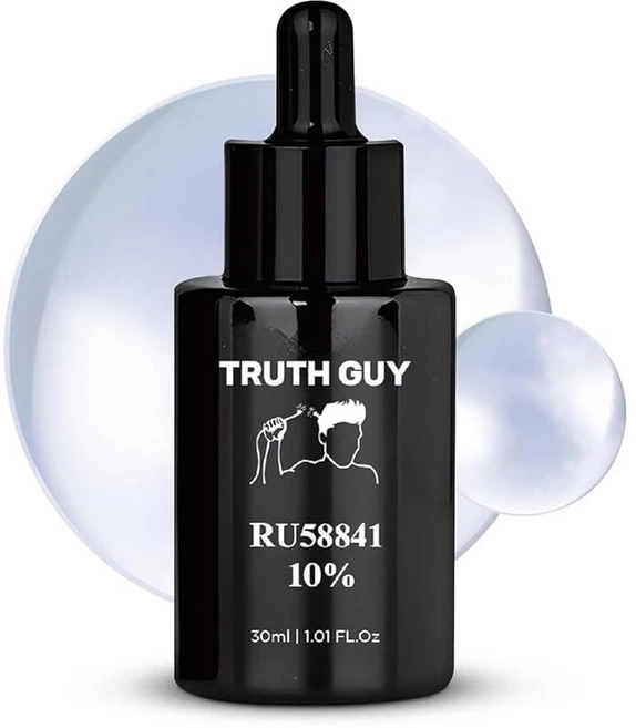 Truth Guy RU58841 남성용 10% 헤어 세럼 - 최대 강도의 강력한 DHT 차단제 남성 패턴의 얇아지고 줄어드는 헤어라인을 목표로 풍성하고 건강하며 강한 모발 촉진, 탈모 방지 - 쿠팡