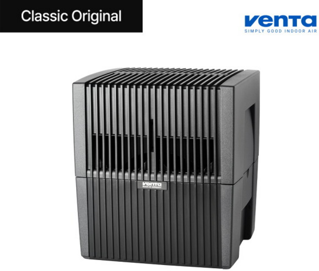 [벤타] 오리지널 에어워셔 LW-25B 기화식 가습기 공기청정기, 색상:블랙(1-VEN-017)