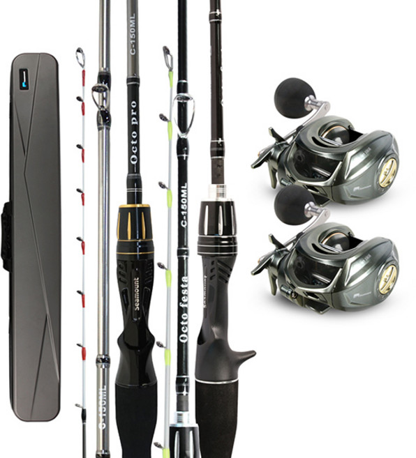 시마운트 옥토페스타+옥토프로 2종세트/주꾸미 선상 낚시대, 옥토페스타+옥토프로 2종세트(우핸들)