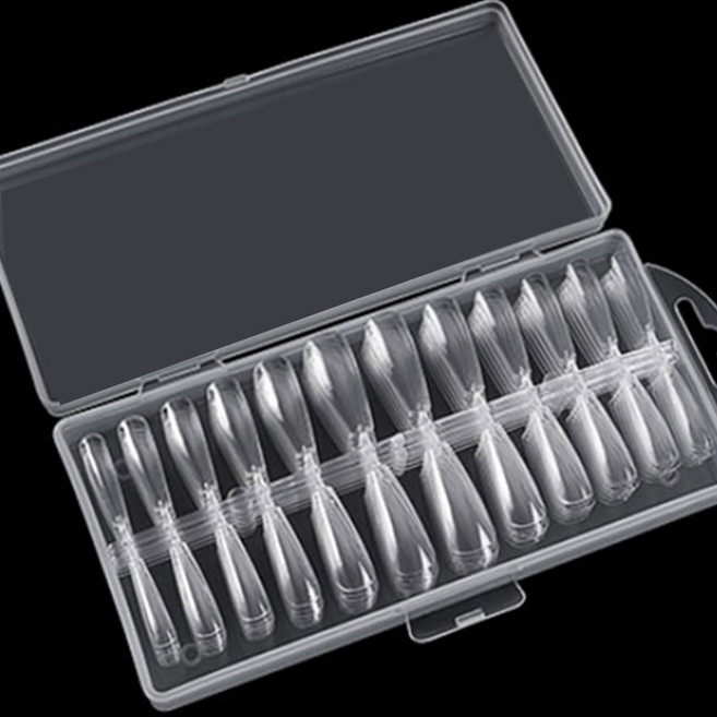 네일팁 240p 말랑 가짜손톱 네일연장 투명, 1개, 코핀240p