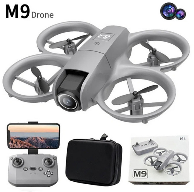 초보자용 항공 촬영 드론 듀얼 카메라 핸드 제스처 촬영 충돌 방지, 쿼드콥터 드론 (기본 2배터리 포함)