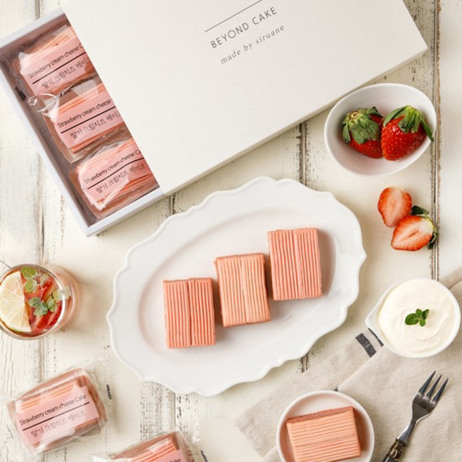 시루아네 딸기 크림 치즈 케이크 9개/개별포장/빵/간식/디저트, 01. 시루아네 딸기 크림 치즈 케이크 9개