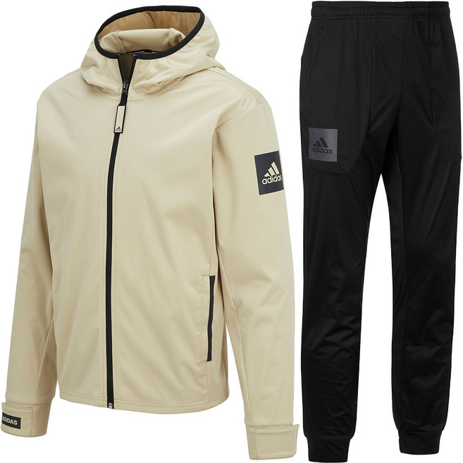 아디다스 컴뱃스포츠 마샬아츠 하이드로 수트2 후드집업 트레이닝 세트 ADISS08M 베이지 남여공용