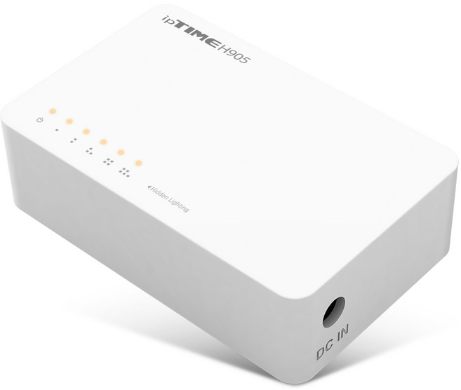 ipTIME 5port 100Mbps LAN 스위치허브, H705, 1개