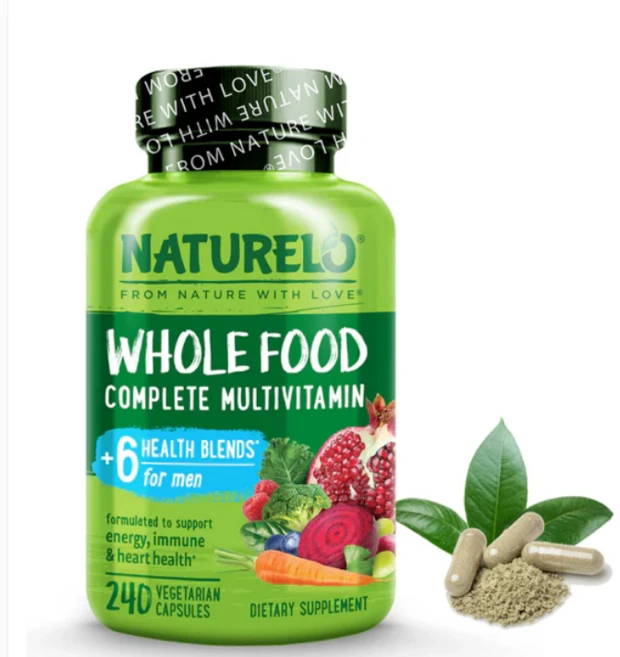 내츄렐로 천연 멀티비타민 남성용 240 정naturelo Whole Food Multivitamin for Men Vegan Friendly 240ct, 240정, 1개 - 쿠팡