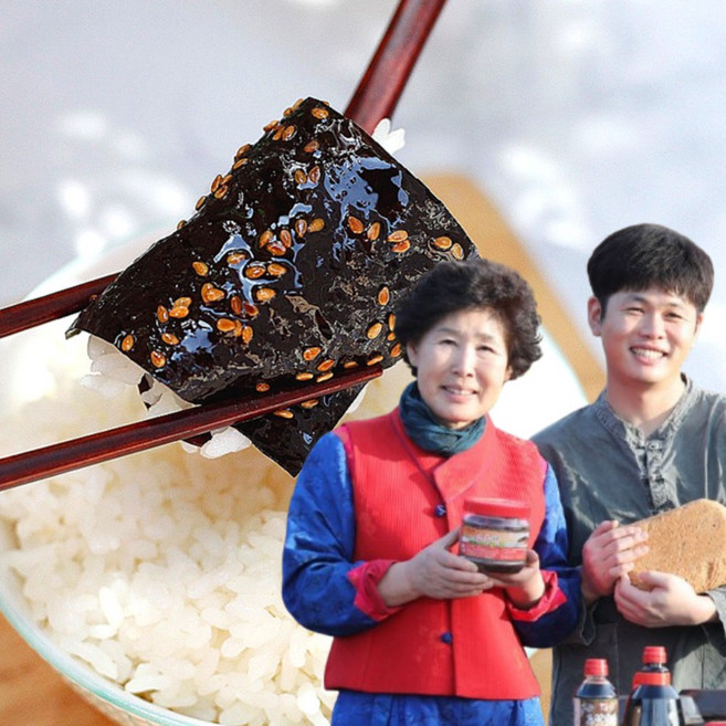 맛있는 김장아찌 국산 김 짱아찌 간장양념 순창 이조, 500g, 1개