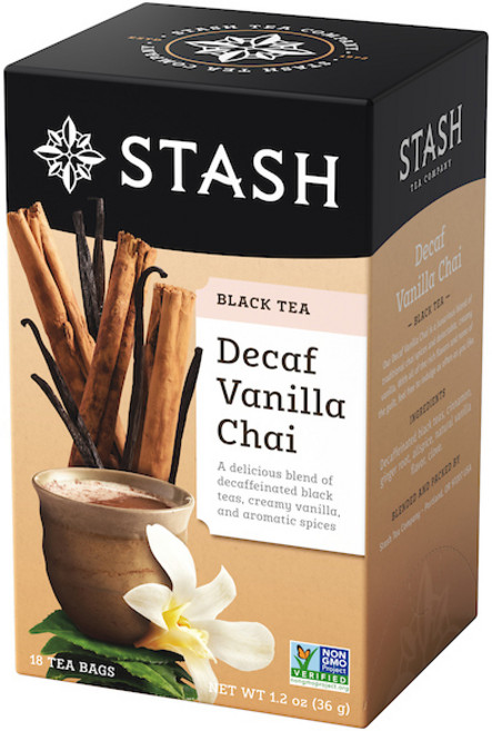 스태쉬티 프리미엄 디카페인 차 바닐라 차이, 2g, 18개입, 1개