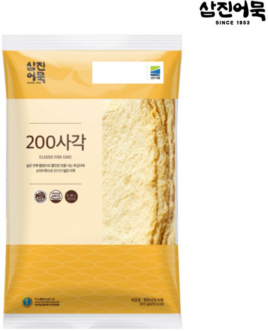 [삼진어묵] 200사각, 1개, 300g